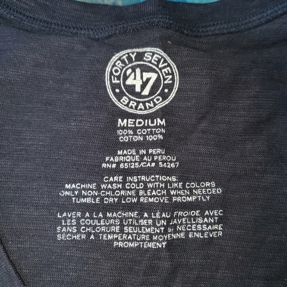 47 Tiger tshirt grey orange medium NWT - Picture 3 of 5